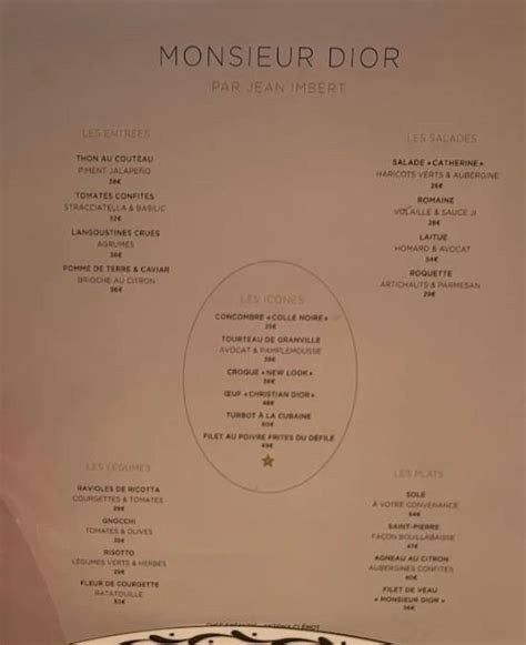 dior cafe paris reservations|dior restaurant paris menu.